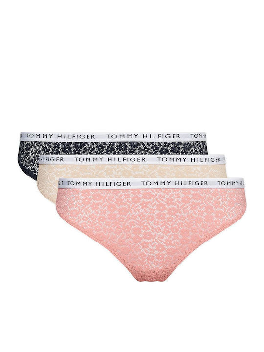 Βαμβακερά Γυναικεία String 3Pack Flora Pink-Desert Sky-Misty Blush