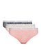 Βαμβακερά Γυναικεία String 3Pack Flora Pink-Desert Sky-Misty Blush