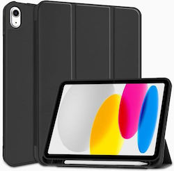 iNOS Smart Flip Cover Piele artificială Fără tastatură Negru (iPad 2022 10.9'' - iPad 2022 10,9")