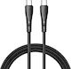 Mcdodo CA-7641 Braided USB 2.0 Cable USB-C Male - USB-C 60W Black 1.2m