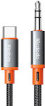 Mcdodo CA-0820 Braided USB 2.0 Cable USB-C male - 3.5mm male Μαύρο 1.2m