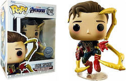 Funko Pop! Marvel: Avengers - Iron Spider (Spider-Man fără mască) 1142 Cap de bobble Ediție Specială