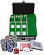 Pokeritems Σετ 100 Αριθμημένες Μάρκες Poker 12gr σε Βαλίτσα με 2 Τράπουλες και Τσόχα