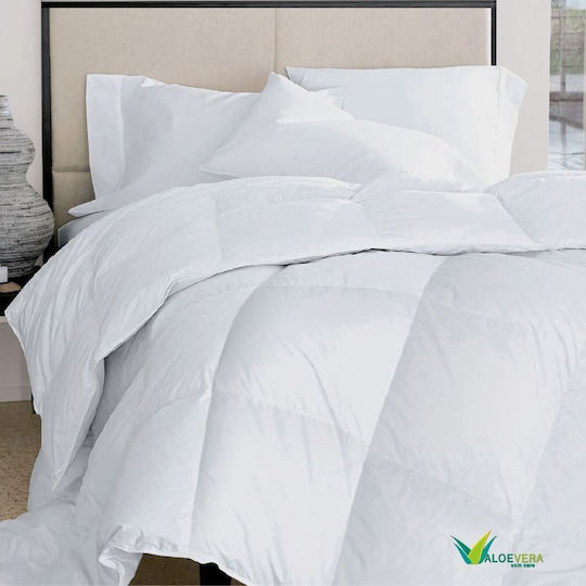 Ariete Πάπλωμα Υπέρδιπλο 220x240εκ. Aloe Vera Λευκό 250 GSM