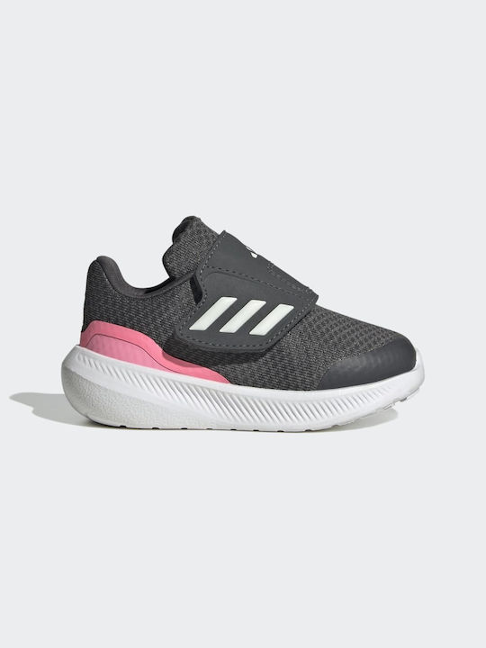 Adidas Αθλητικά Παιδικά Παπούτσια Running Runfalcon 3.0 AC I με Σκρατς Grey Six / Crystal White / Beam Pink