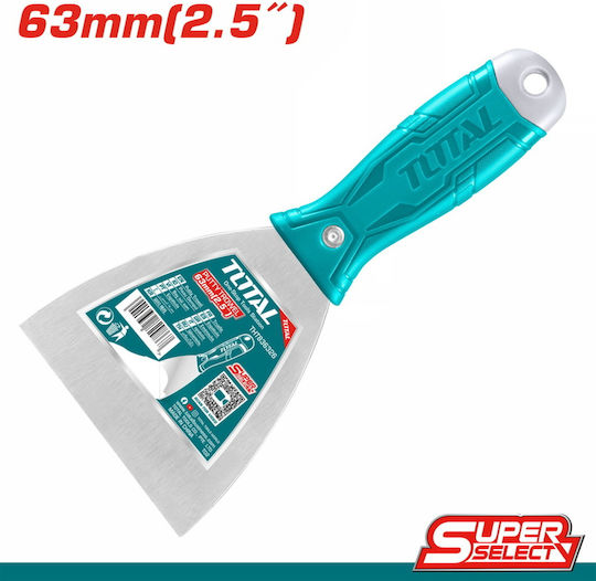 Total Σπάτουλα Μεταλλική 63mm με Πλαστική Λαβή THT836326