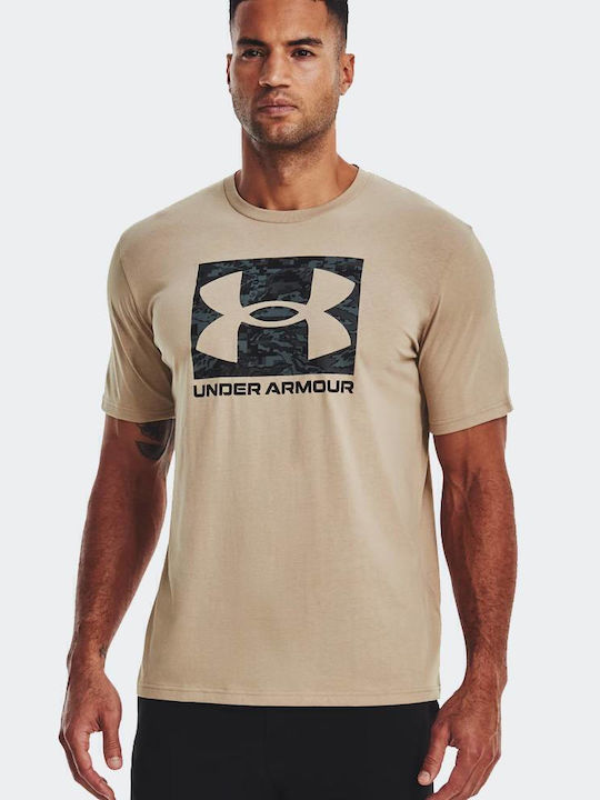Under Armour Abc Camo Boxed Αθλητικό T-shirt Καφέ