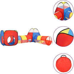 vidaXL Ball Pit with Tunnel 190x264x90cm. Multicolored