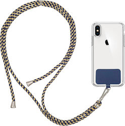 Sonique Lanyard Λουράκι Λαιμού για Κινητά Rainbow Μπλε