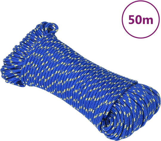 vidaXL Rope Knitted 4mm Blue
