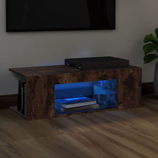 TV-Ständer mit LED-Beleuchtung Braune M90xT39xH30cm