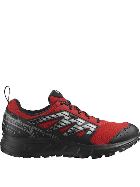 Salomon Wander GTX Мъжки Планински обувки Waterproof с мембрана Gore-Tex Flery Red / Black / White