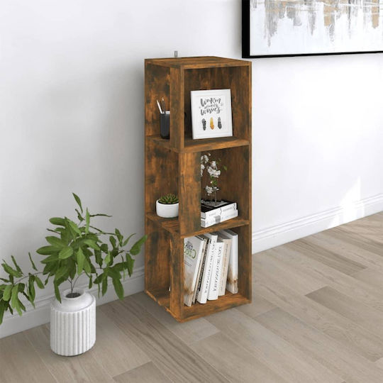 Corner Bookcase Smoky Oak 33x33x100cm