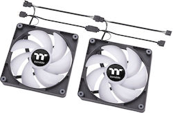 Thermaltake CT140 Sync PC Case Fan με ARGB Φωτισμό και Σύνδεση 3-Pin / 4-Pin PWM 2τμχ