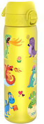 Ion8 Bottle Dinosaur Non Spill 600ml Yellow