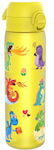 Ion8 Kids Water Bottle Dinosaur Plastic Yellow 600ml