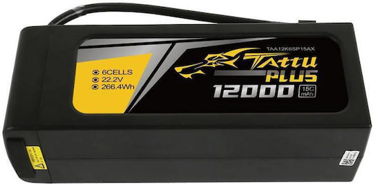 Tattu Plus Tattu Li-Po Batterie 22.2V 12000mAh 15C 6S für Drohne 2 Stück