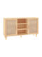 Sideboard Wooden Beige 105x30x60cm