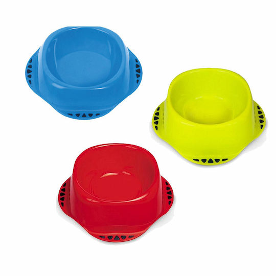 MPS Maya Plastic Bowl Food & Water for Dog & Cat 1lt Multicolour