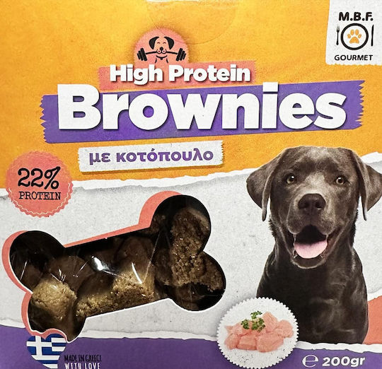M.B.F. High Protein Brownies Biscuit Dog with Chicken 200gr