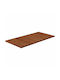 vidaXL Rectangular Bathroom Vanity Unit made of Solid Wood Dark Brown 80x40x1.5cm 343024 1pcs