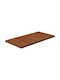 vidaXL Rectangular Bathroom Vanity Unit made of Solid Wood Dark Brown 80x40x2.5cm 343052 1pcs