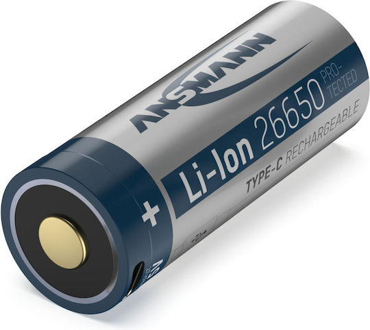 Ansmann Wiederaufladbare Batterie 26650 Li-Ion 5100mAh 3.6V 1Stück