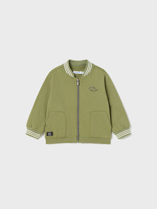 Mayoral Boys Cardigan with Zipper Khaki