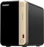 QNap TS-264 NAS Turnul cu 2 sloturi pentru HDD/M.2/SSD și 2 porturi Ethernet