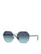 Vogue Women's Sunglasses with Gray Metal Frame and Light Blue Gradient Lens VO4268S 548/4S