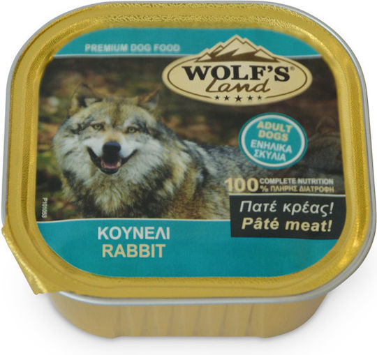 Wolf's Land Allucup Υγρή Τροφή Σκύλων σε Ταψάκι με Κουνέλι 300gr