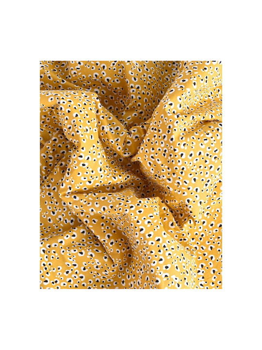 Cotton Fabric Mustard 150x100cm, Mustard