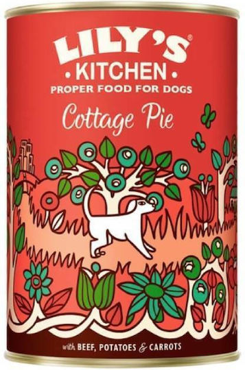 Lily's Kitchen Cottage Pie Υγρή Τροφή Σκύλων σε Κονσέρβα με Βοδινό, Καρότο και Πατάτες 400gr