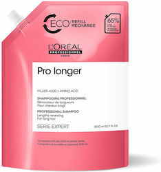 L'Oreal Professionnel Serie Expert Pro Longer Refill Eco Refill Shampoos Reconstruction/Nourishment for All Hair Types 1500ml