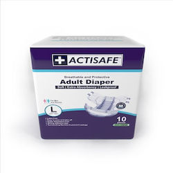 Actisafe Incontinence Diaper Large 10x0pcs