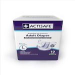 Actisafe Πάνες Ακράτειας Large 10x1τμχ