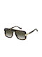 Marc Jacobs Sunglasses with Brown Tartaruga Plastic Frame and Green Gradient Lens MARC 670/S 086/9K