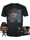 Funko Pop! Tees Marvel: Black Panther - Shuri (L) - Mare (L) Bobble-Head & Strălucește în întuneric Ediție Specială