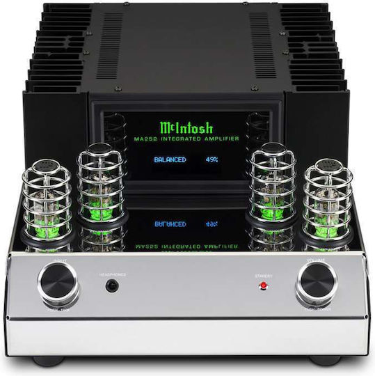 McIntosh MA252 Υβριδικός Ολοκληρωμένος Ενισχυτής Hi-Fi Mono 160W/4Ω 100W/8Ω 17568 Μαύρος
