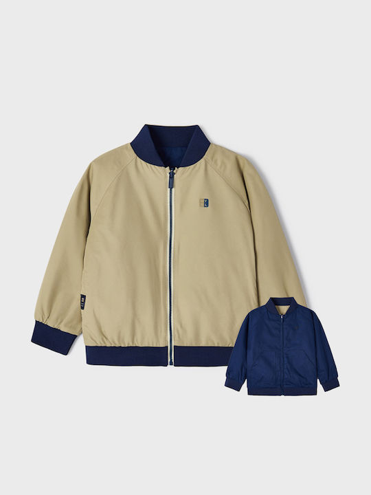 Kids' Bomber Short Windproof Double Sided Navy Blue