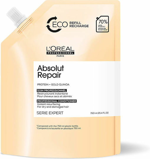 L'Oréal Professionnel Absolut Repair Conditioner Reconstruction/Nourishment for Damaged Hair Refill 750ml