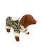 Woofmoda Леопард Цялостно Облекло за Кучета в Кафяв Цвят XSmall 27см