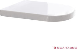 Scarabeo Bakelite Soft Close Toilet Seat White 5526B-300