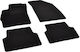 Rigum Satz Vorder- und Hintermatten 4Stück aus Teppichboden für Chevrolet Aveo 2011 2020 Schwarz