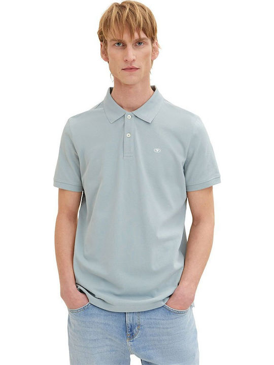 Tom Tailor Basic Polo Μπλούζα Κοντομάνικη Γαλάζια