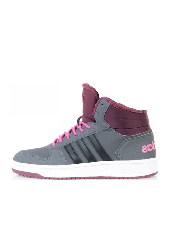adidas Hoopis Kids Sneakers High Gray G27796