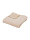 Atmosphera Blanket Nursery Swaddling Blankets Fleece Beige 75x100cm