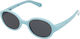 Polaroid Oval Baby Sunglasses with Polarized Lens Blue for 1-4 Years
