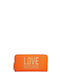 Moschino Groß Frauen Brieftasche Klassiker Orange