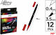 Artix Drawing Markers Thick Thin Double Tip Set 12pcs